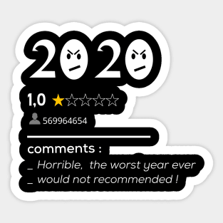 Funny 2020 sleepy Sticker